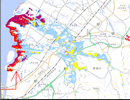 草津川 洪水浸水想定区域図(浸水継続時間)